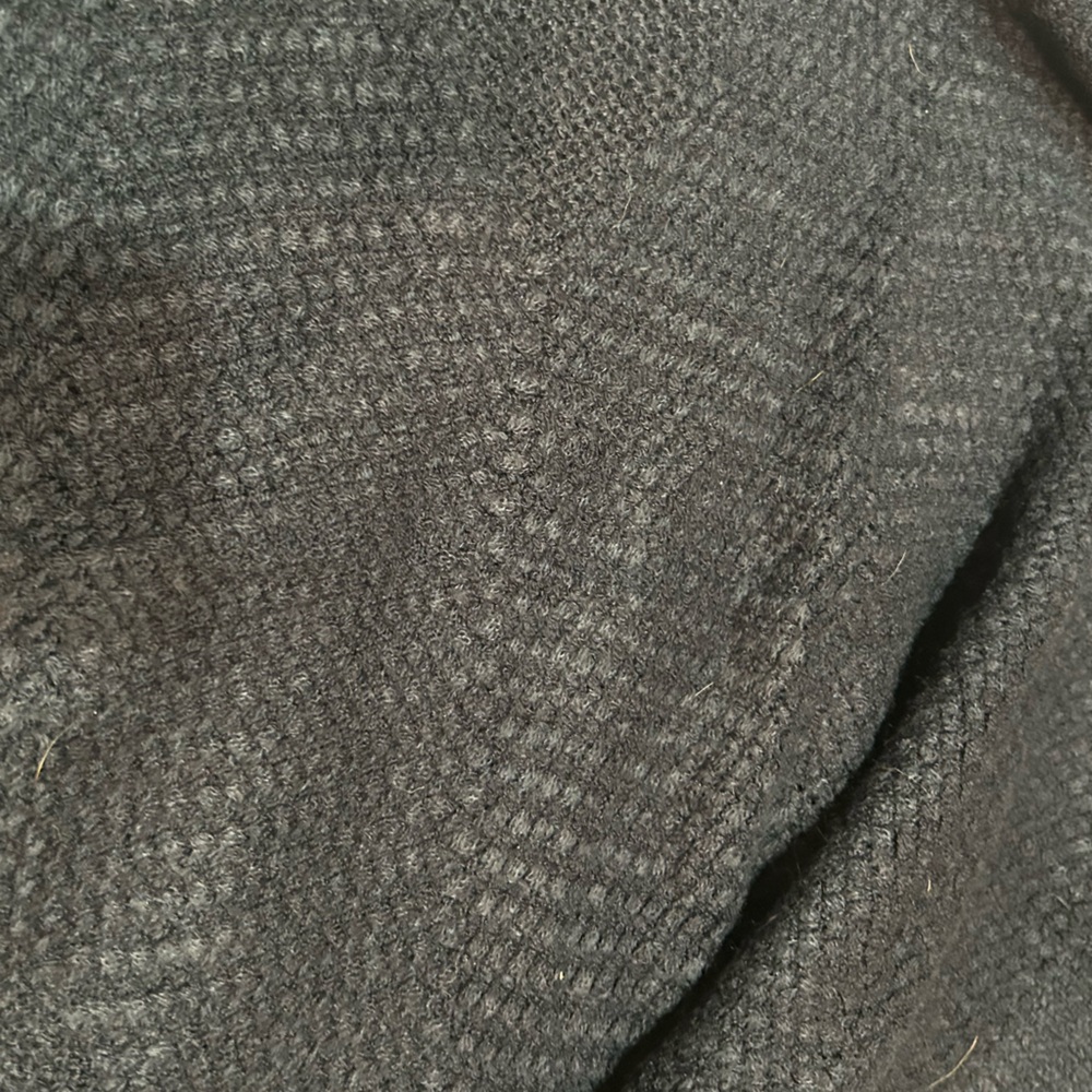 (OS) VINTAGE Kendall & James Navy Blue Knit Poncho - Picture 4 of 5